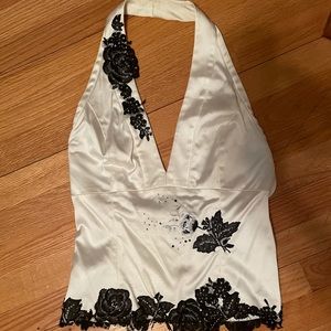 Evening wear halter top